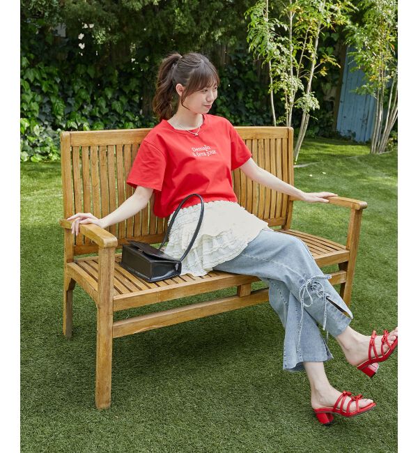  「◇ダブルリボンサンダル」|サンダル|