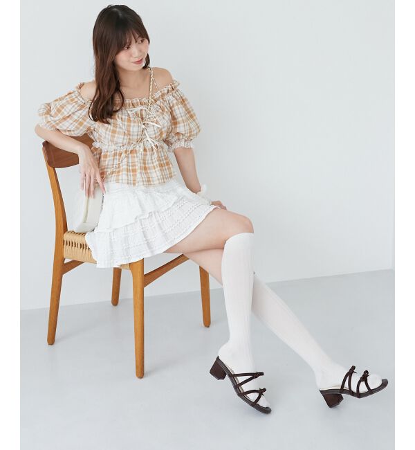  「◇ダブルリボンサンダル」|サンダル|