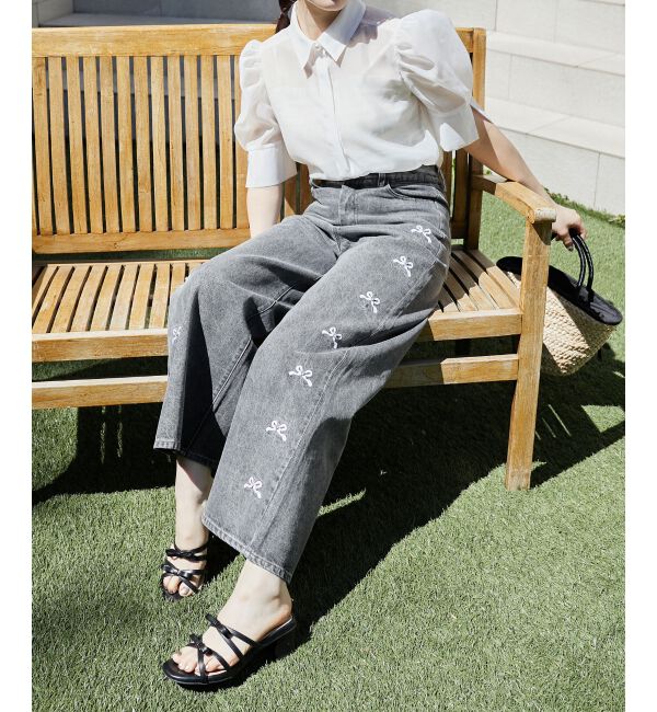  「◇ダブルリボンサンダル」|サンダル|