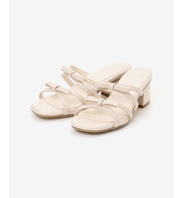  「◇ダブルリボンサンダル」|サンダル|