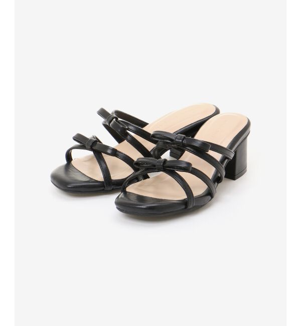  「◇ダブルリボンサンダル」|サンダル|