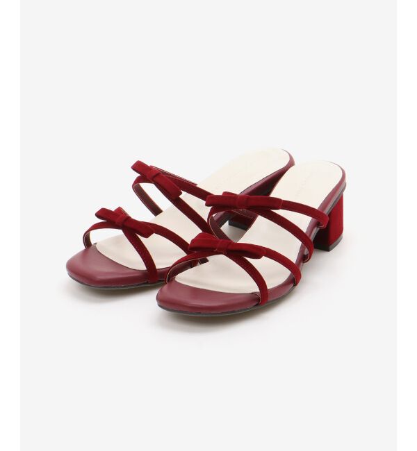  「◇ダブルリボンサンダル」|サンダル|