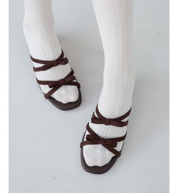  「◇ダブルリボンサンダル」|サンダル|