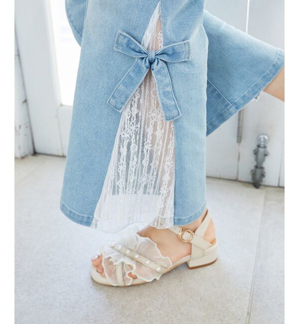  「パールシアーフリルサンダル」|サンダル|