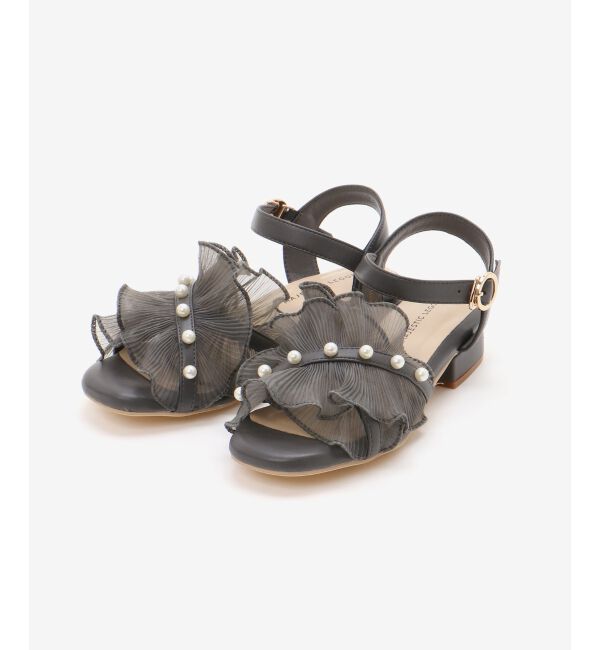  「パールシアーフリルサンダル」|サンダル|