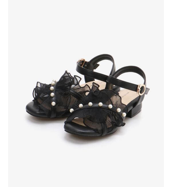  「パールシアーフリルサンダル」|サンダル|