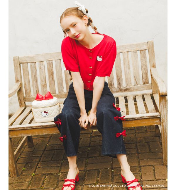  「ハローキティ サイドリボンデニム」|デニム|
