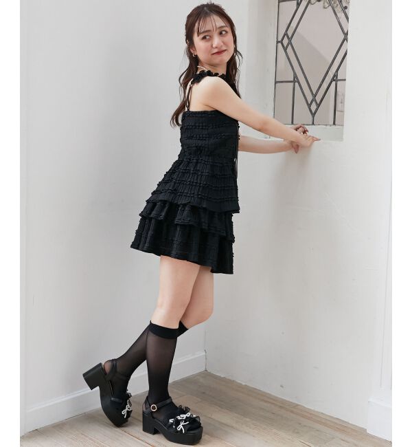  「カットレースリボンキャミソール」|キャミソール|