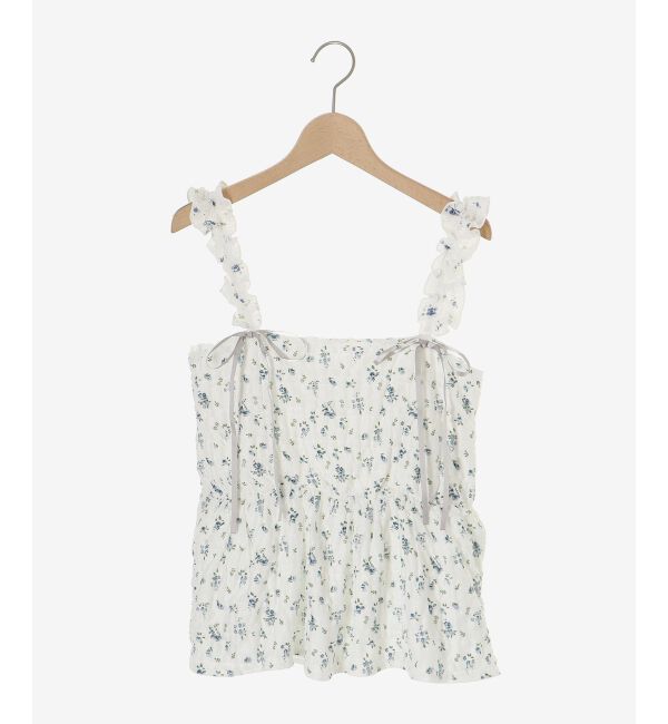  「カットレースリボンキャミソール」|キャミソール|