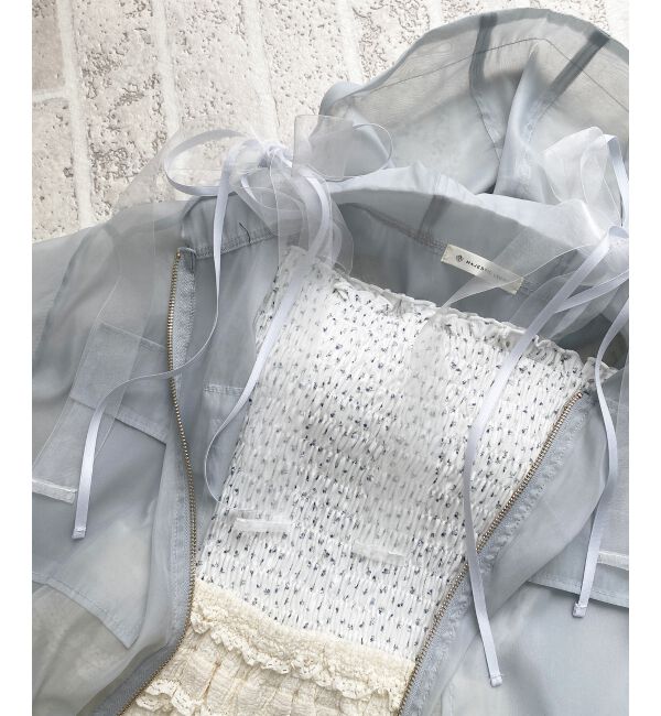  「カップ付ダブルリボンキャミソール」|キャミソール|