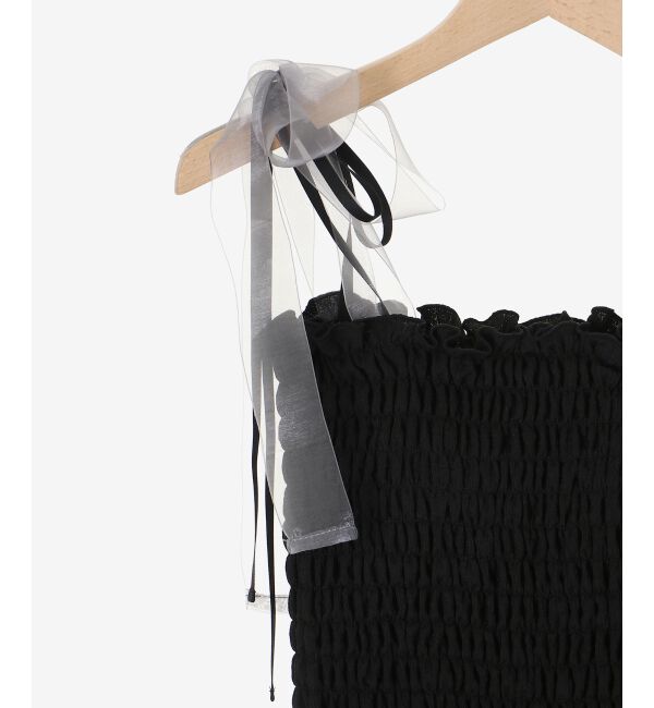  「カップ付ダブルリボンキャミソール」|キャミソール|