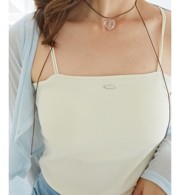  「カップ付きキャミ」|キャミソール|