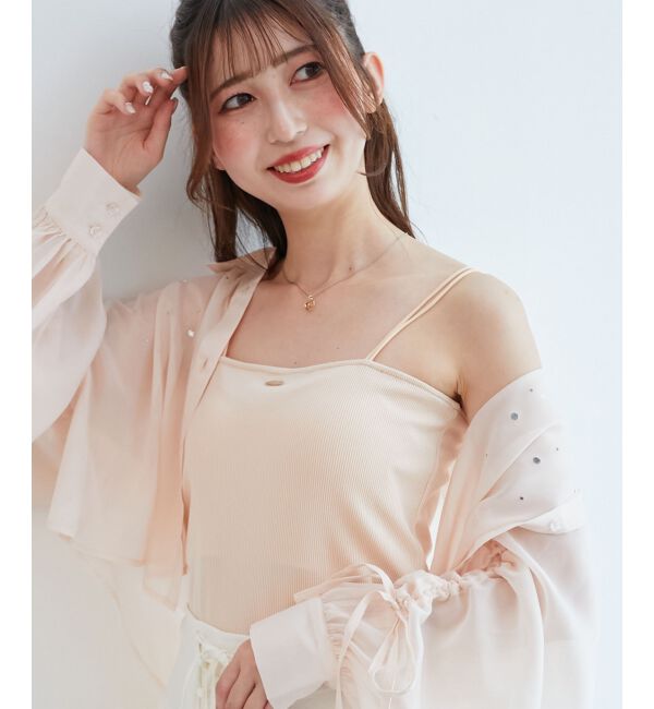  「カップ付きキャミ」|キャミソール|