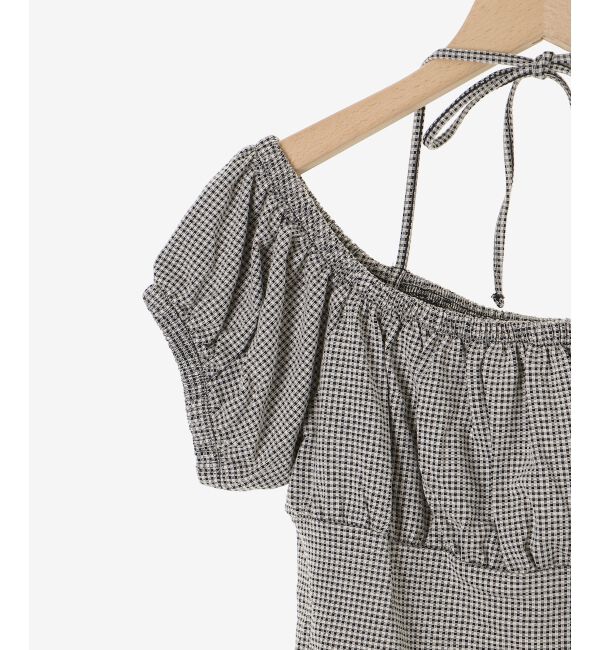  「リボン付きホルターネックカットソー」|Tシャツ・カットソー|