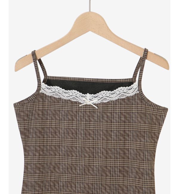  「透かしリボンニット&times;キャミセット」|ニット・セーター|