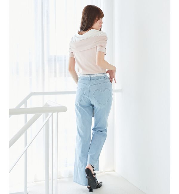  「シャツドッキングオフショルトップス」|Tシャツ・カットソー|