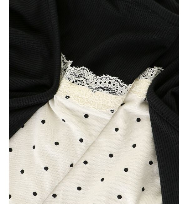  「メロウフリルレイヤードカットトップス」|Tシャツ・カットソー|