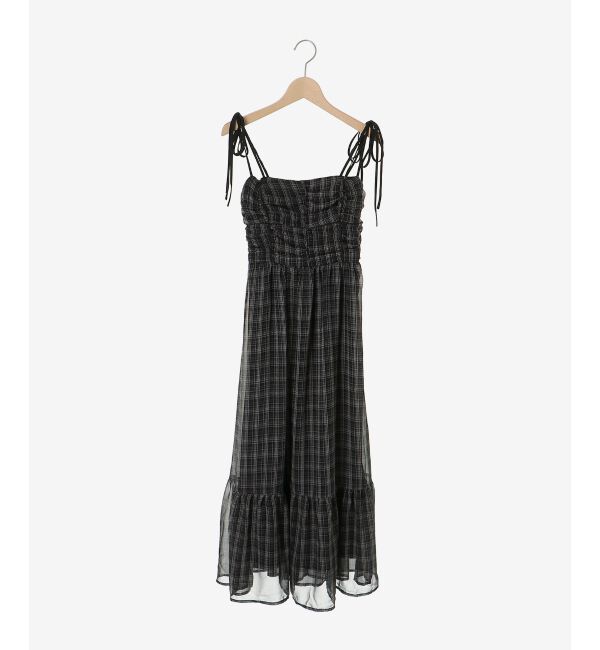  「バイカラーリボンキャミワンピース」|ワンピース|