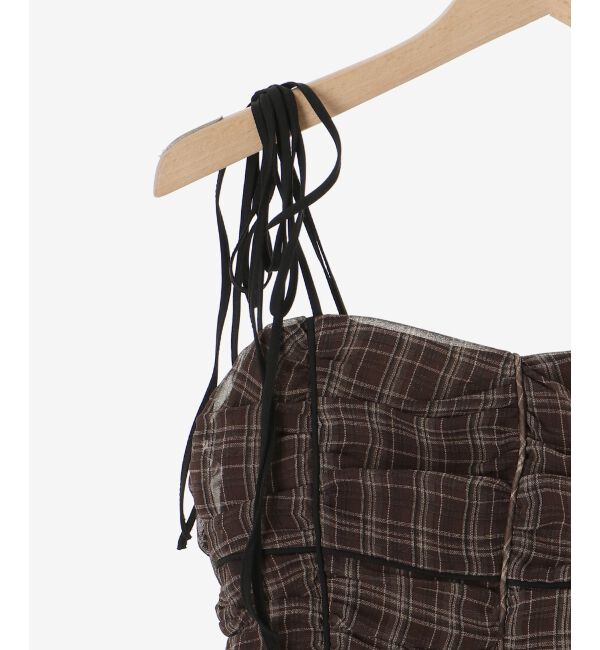  「バイカラーリボンキャミワンピース」|ワンピース|