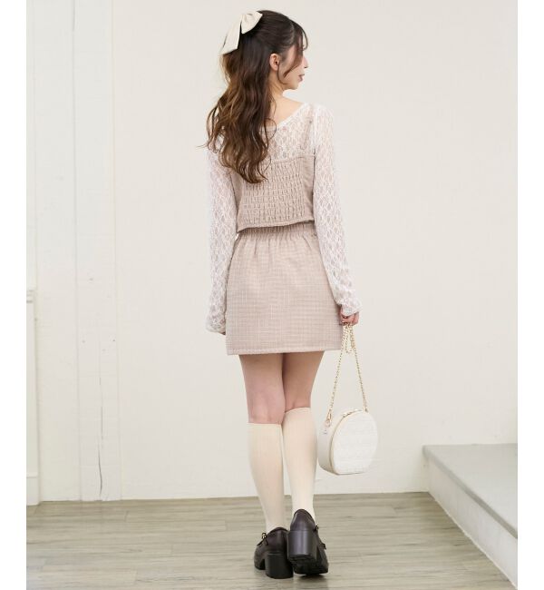  「ビッグリボンビジュービスチェ」|キャミソール|