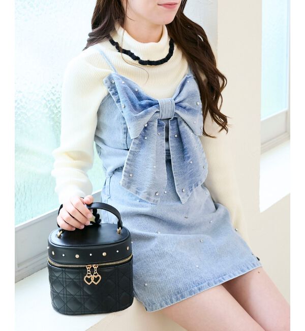  「ビッグリボンビジュービスチェ」|キャミソール|