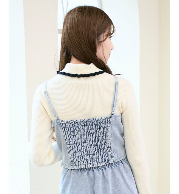  「ビッグリボンビジュービスチェ」|キャミソール|