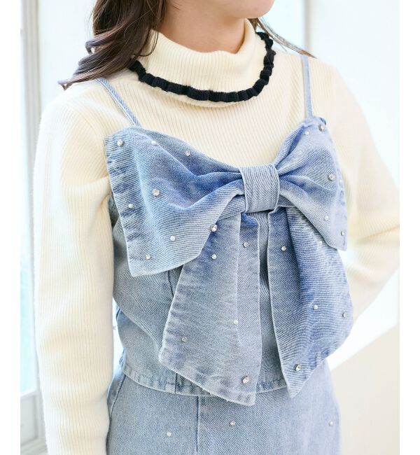  「ビッグリボンビジュービスチェ」|キャミソール|