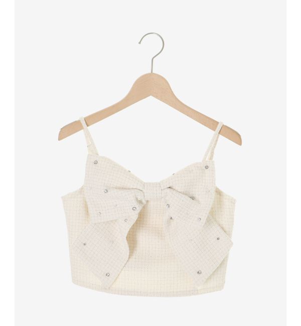  「ビッグリボンビジュービスチェ」|キャミソール|