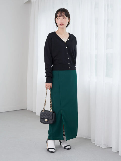 earth music&ecology「ハイゲージ多釦カーディガン」|カーディガン|