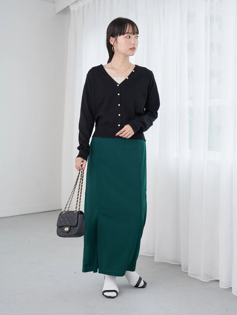 earth music&ecology「ハイゲージ多釦カーディガン」|カーディガン|