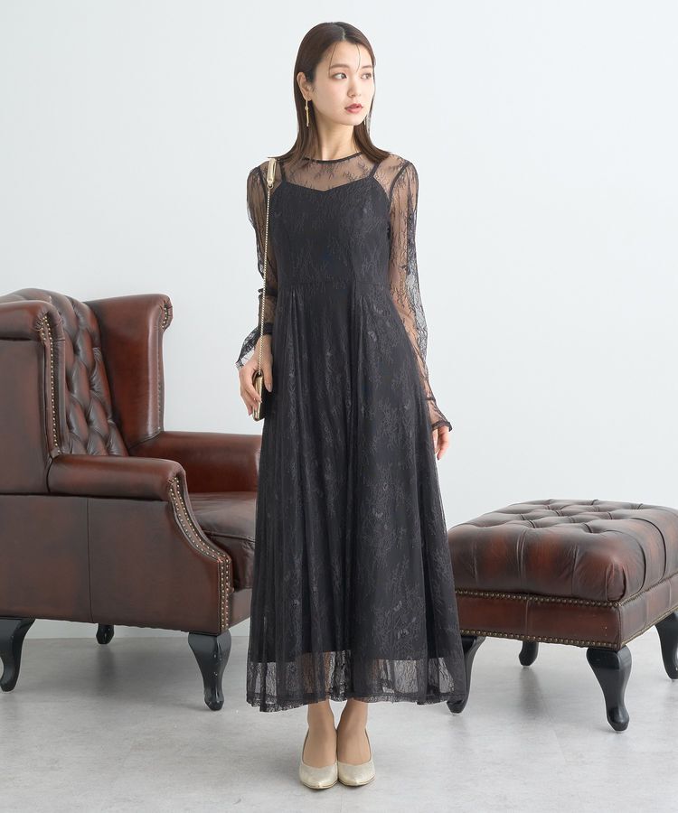 earth music&ecology「SET2点レースワンピース＋キャミワンピース」|ワンピース|