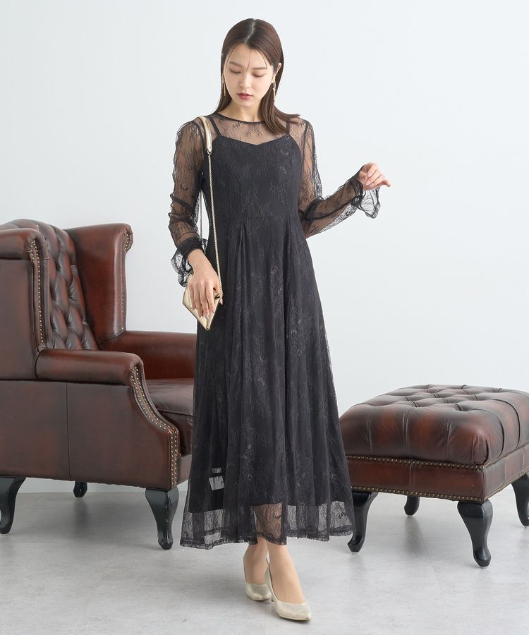 earth music&ecology「SET2点レースワンピース＋キャミワンピース」|ワンピース|