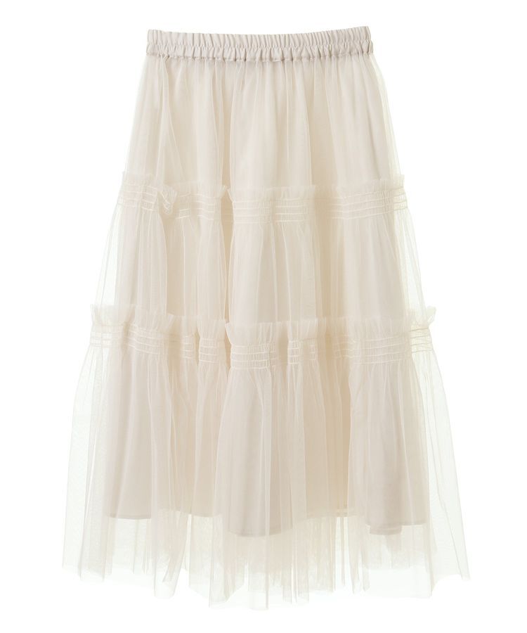 earth music&ecology「フリルチュールティアードスカート」|フレア|