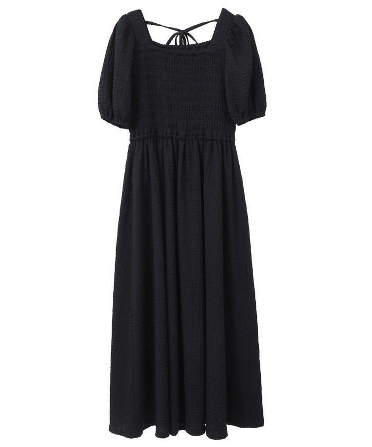 earth music&ecology「バックリボンシャーリングワンピース」|ワンピース|