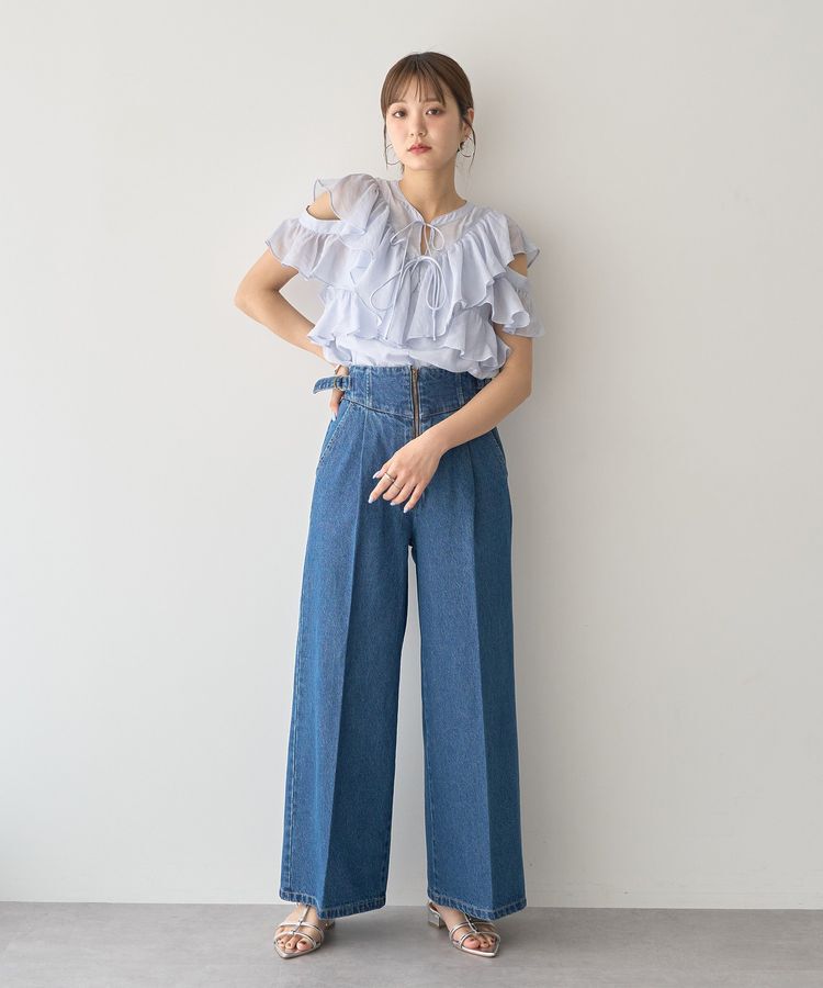 earth music&ecology「2WAYフリルブラウス」|シャツ・ブラウス|