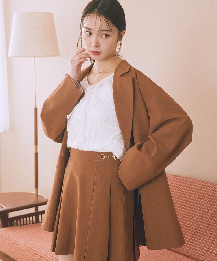 earth music&ecology「SET2点ラッフルレースブラウス＋キャミソール」|シャツ・ブラウス|