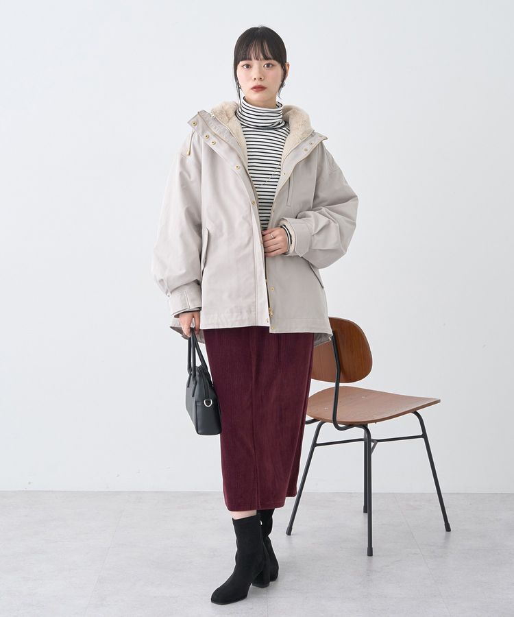 earth music&ecology「コーデュロイナロースカート」|タイト|
