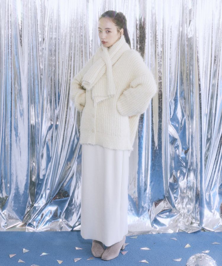 earth music&ecology「セルフカットテレコナロースカート」|タイト|