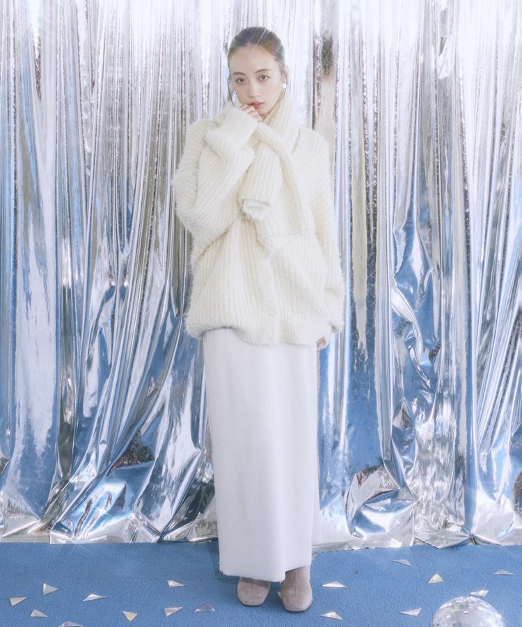 earth music&ecology「セルフカットテレコナロースカート」|タイト|