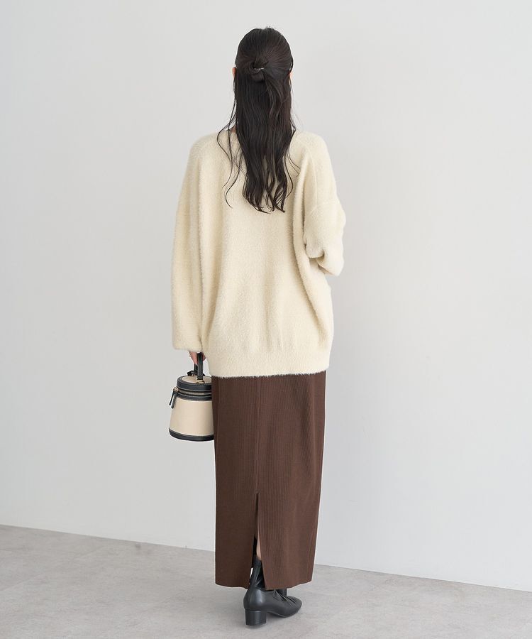 earth music&ecology「セルフカットテレコナロースカート」|タイト|