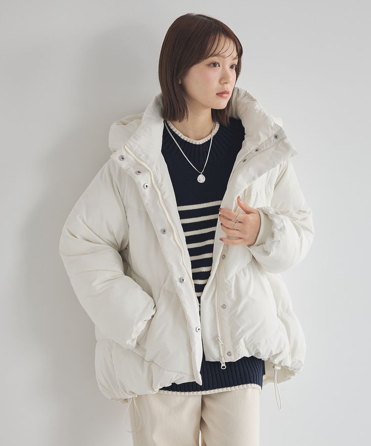 earth music&ecology「アンチピリングモックネックバックスリットニット」|ニット・セーター|