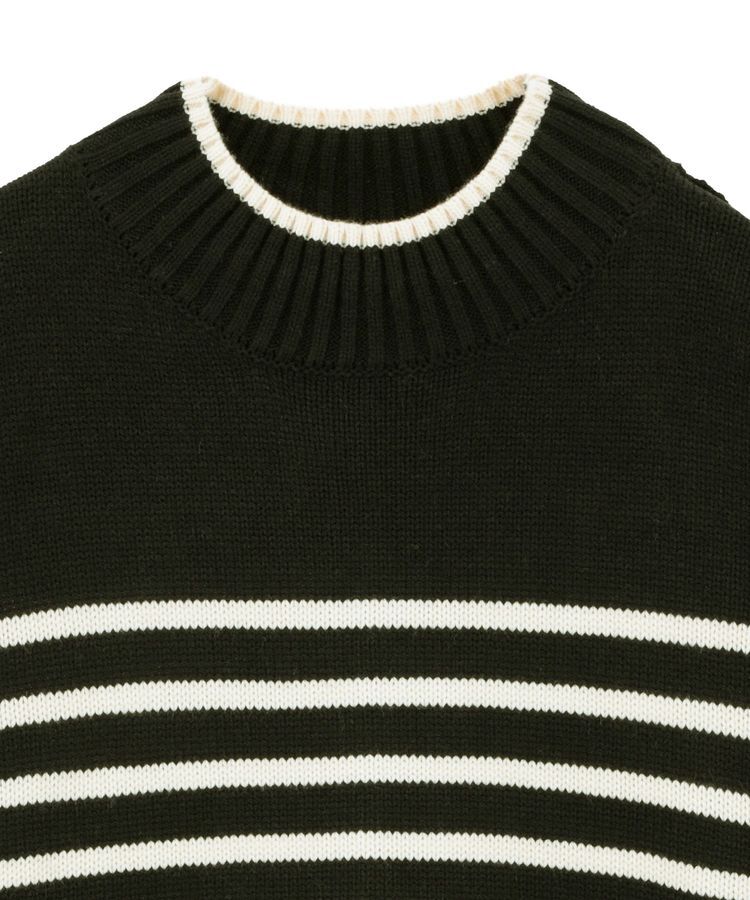 earth music&ecology「アンチピリングモックネックバックスリットニット」|ニット・セーター|