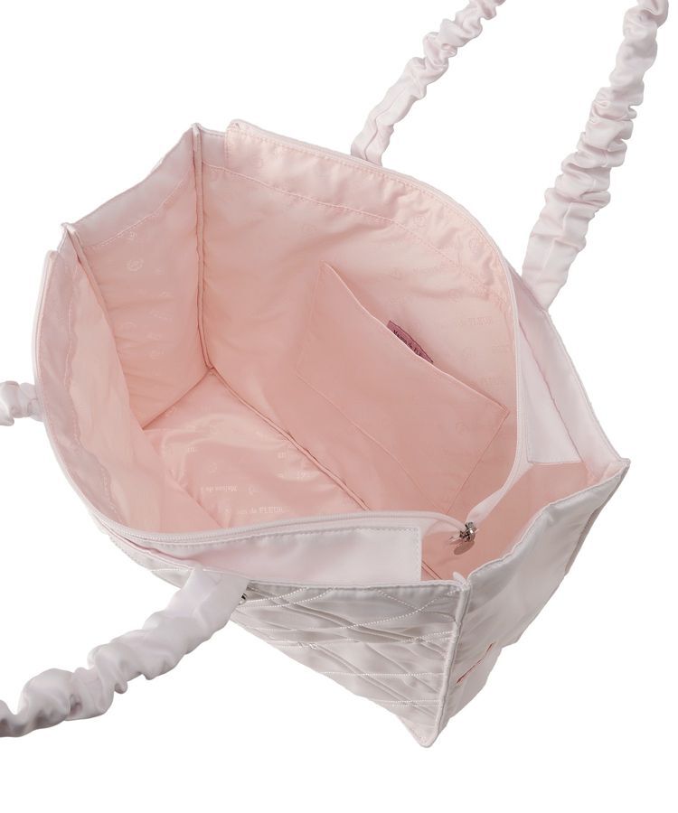 Maison de FLEUR「ギャザーハンドルキルティングキャリーオンバッグ」|トートバッグ|