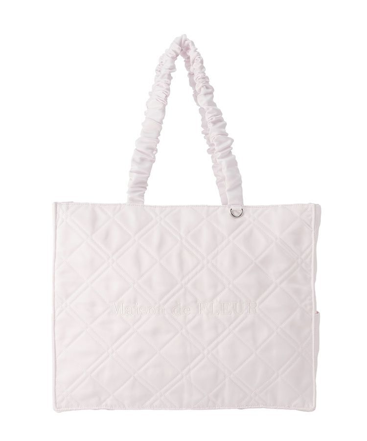 Maison de FLEUR「ギャザーハンドルキルティングキャリーオンバッグ」|トートバッグ|