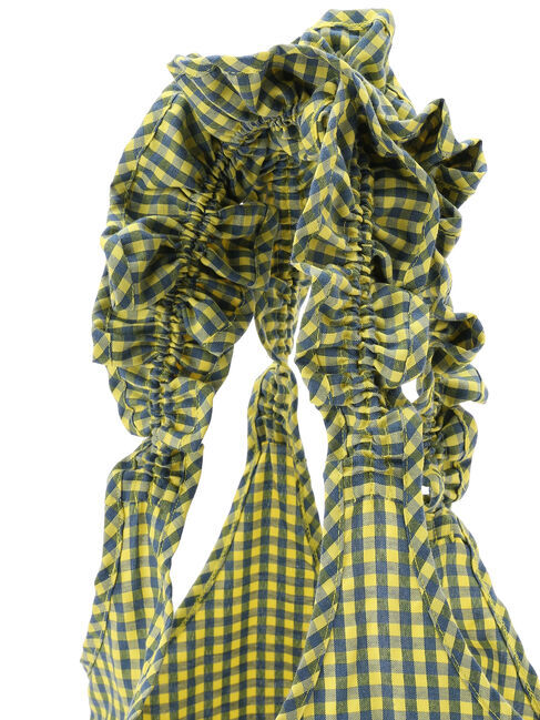  「ギンガムフリルバッグ」|ハンドバッグ|