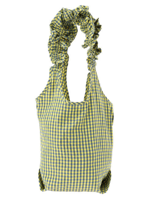  「ギンガムフリルバッグ」|ハンドバッグ|