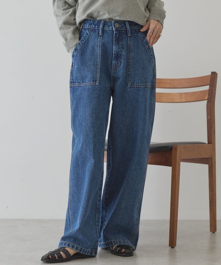 AMERICAN HOLIC「ベイカーデニムパンツ」|デニム|