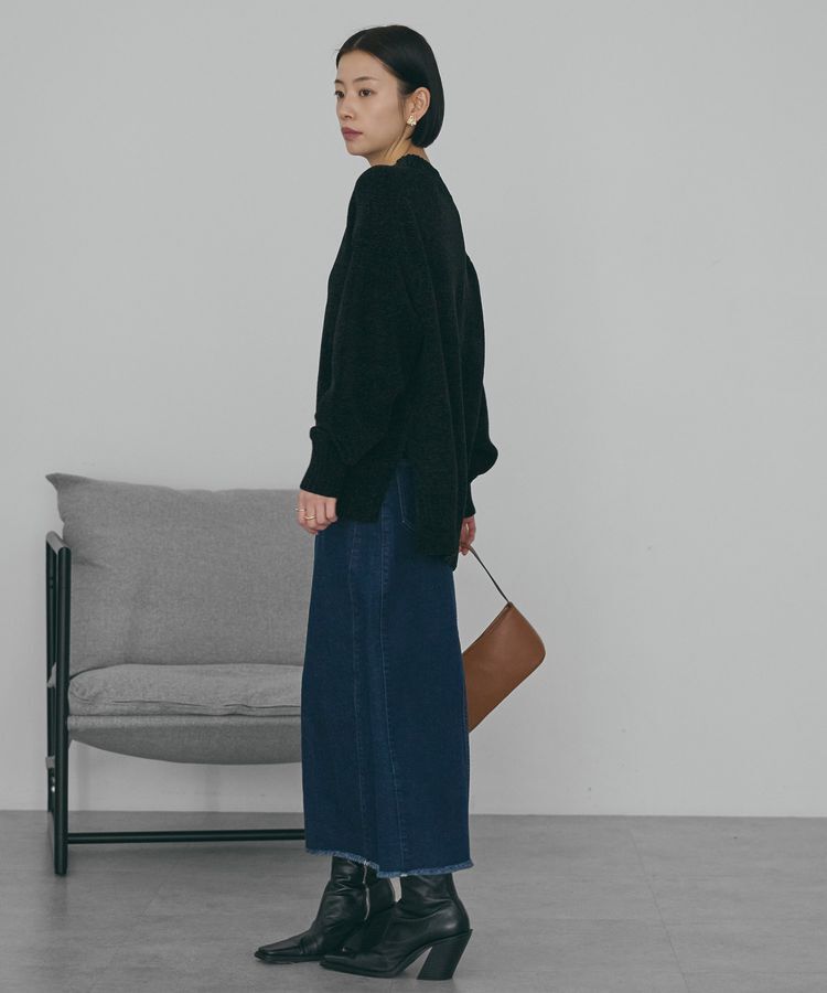 AMERICAN HOLIC「ベロアモールニットプルオーバー」|ニット・セーター|