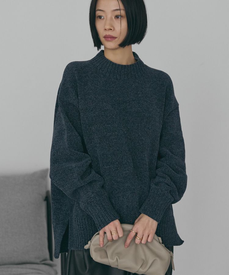 AMERICAN HOLIC「ベロアモールニットプルオーバー」|ニット・セーター|