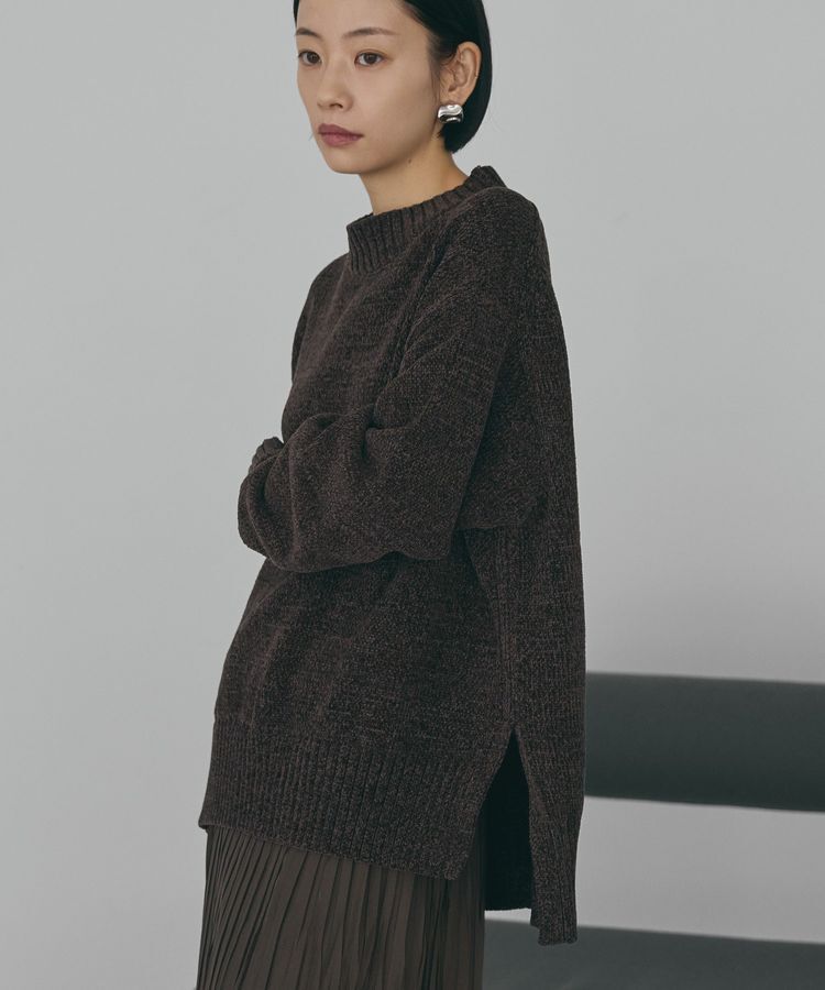 AMERICAN HOLIC「ベロアモールニットプルオーバー」|ニット・セーター|